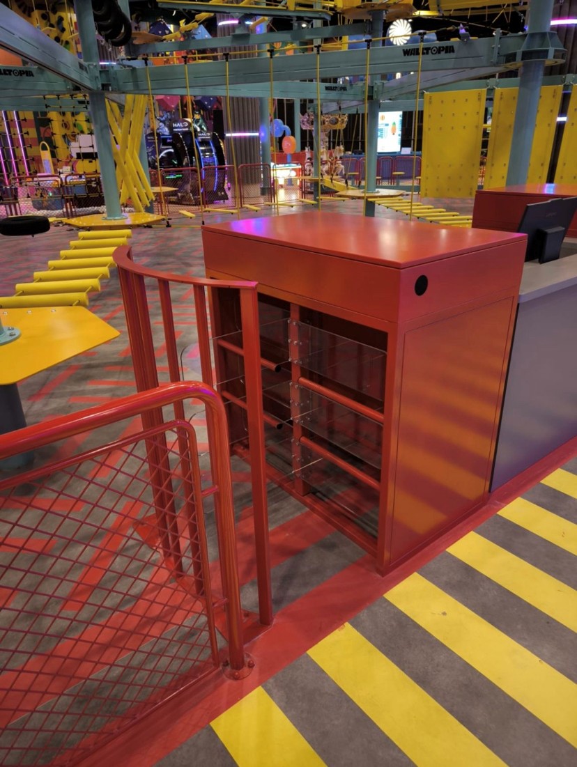 PLAY CENTER GAME AREA HALF HEIGHT TURNSTILE SYSTEM